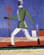 Kasimir Malevich The man running oil on canvas